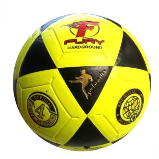 Fury Hardground Yellow Football - Size 4